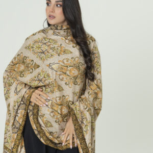 Alternative view of Honey Silk Pashmina – Elegant Comfort