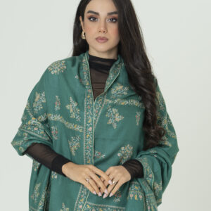 Turquoise Flow Pashmina – Handwoven Peace