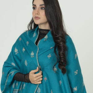 Alternative view of Turquoise Dream Pashmina – Calm Luxury