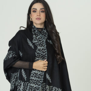 Royal Orchid Pashmina – Floral Elegance