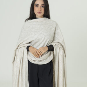 Vintage Crystal Beige Pashmina – Gentle Elegance