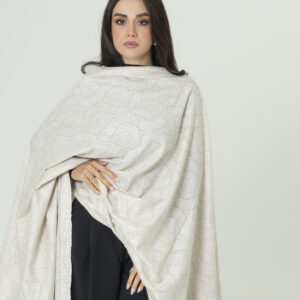Alternative view of Vintage Crystal Beige Pashmina – Gentle Elegance