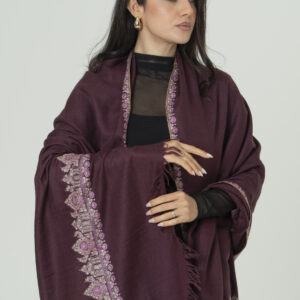 Alternative view of Vintage Sapphire Grace Pashmina – Refined Beauty