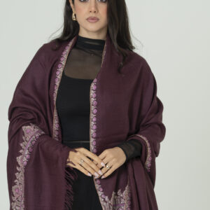 Vintage Sapphire Grace Pashmina – Refined Beauty