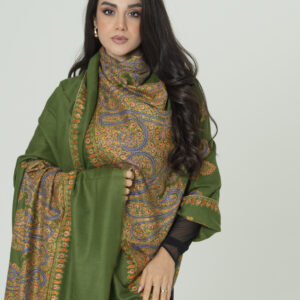 Forest Glow Pashmina – Artisan Warmth