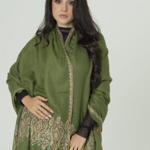 Olive Heritage Pashmina – Classic Nature