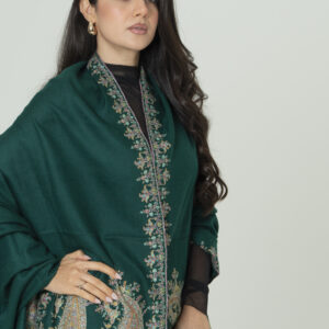 Alternative view of Moss Crown Pashmina – Natural Charm