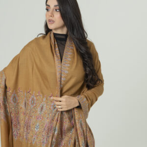 Alternative view of Golden Dawn Pashmina – Warm Radiance