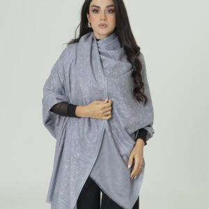 Sapphire Wave Pashmina – Pure Handcrafted Charm