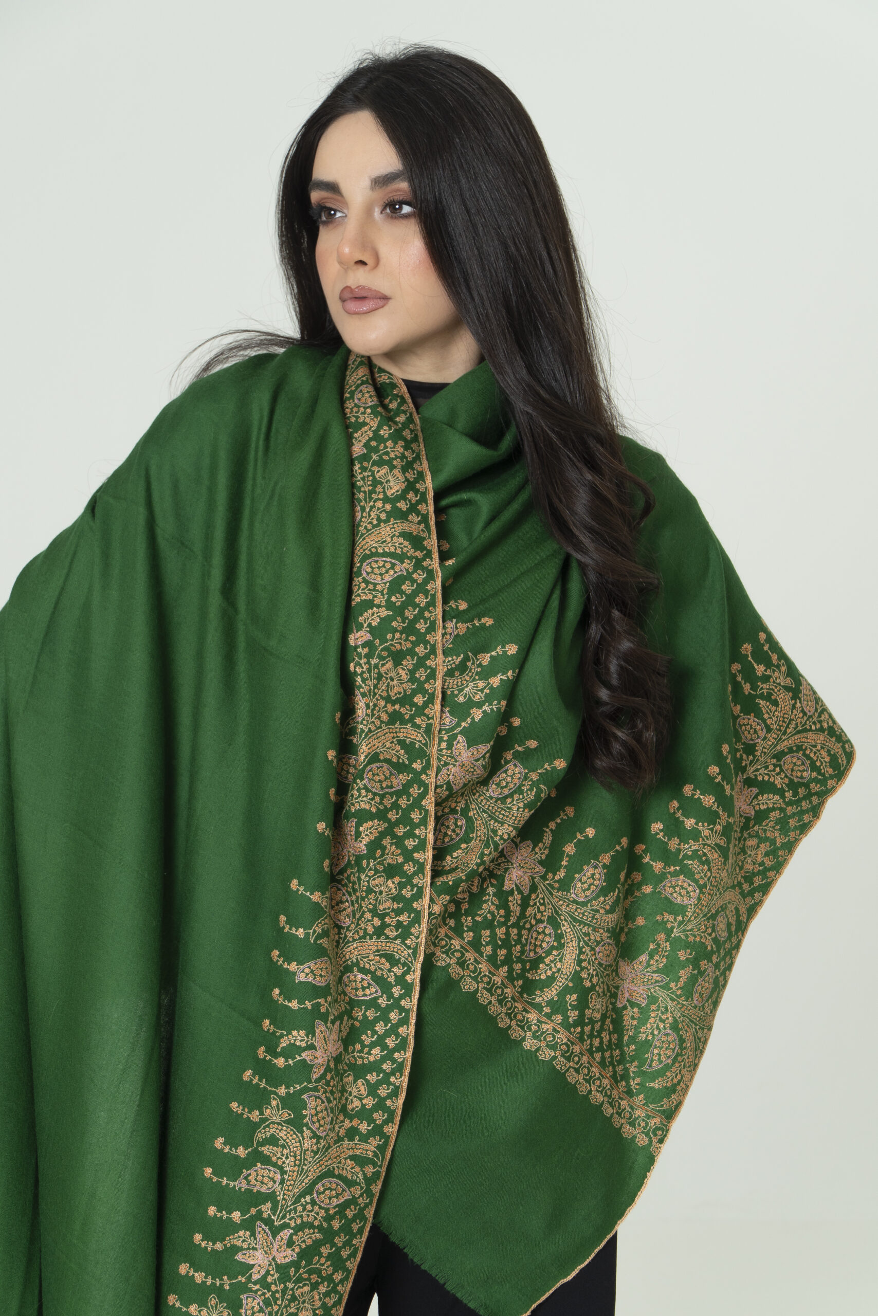 Emerald Mist Pashmina – Grace of Nature - Image 2