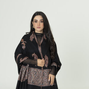 Royal Orchid Pashmina – Floral Elegance