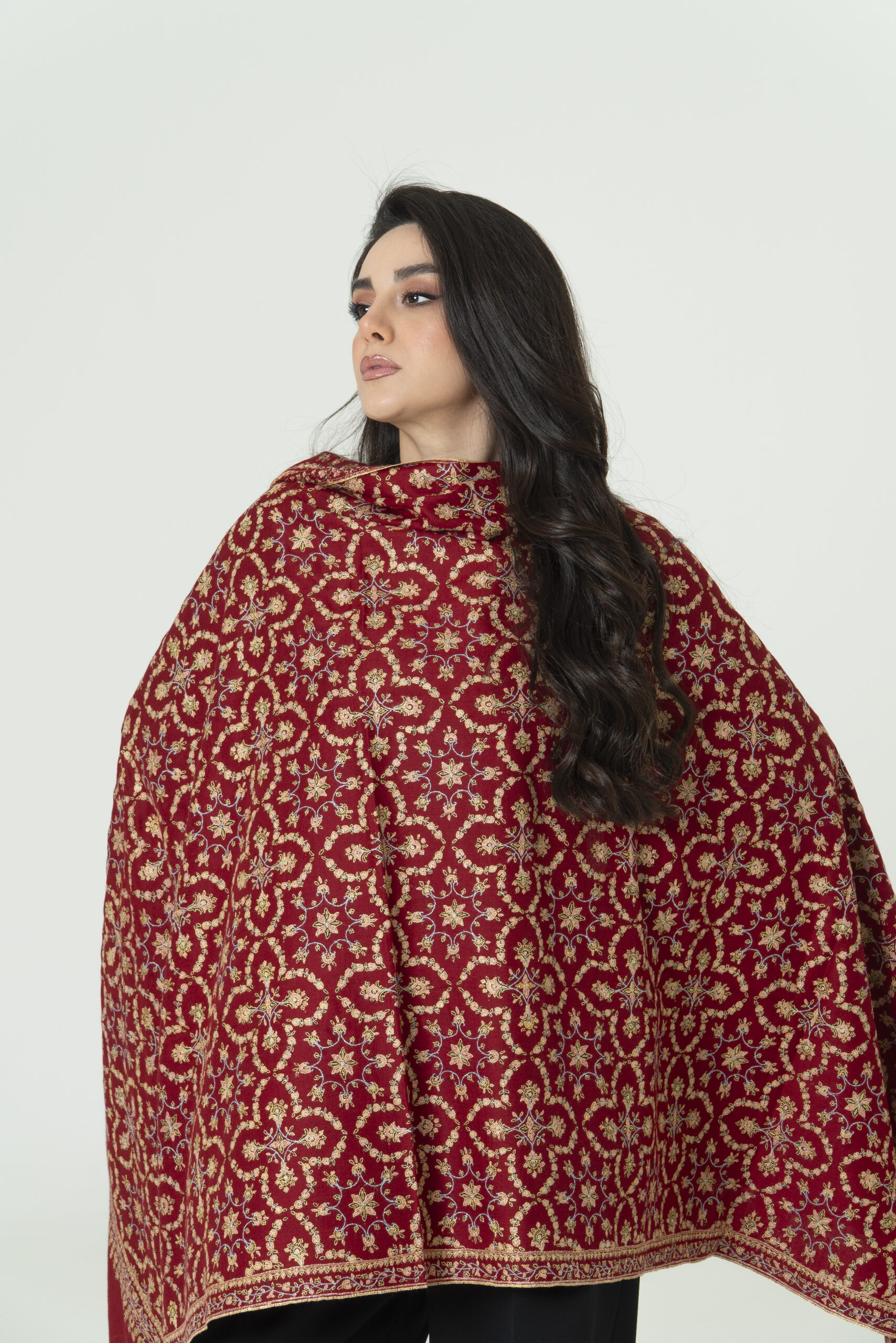 Royal Blush Pashmina – Signature Elegance - Image 4